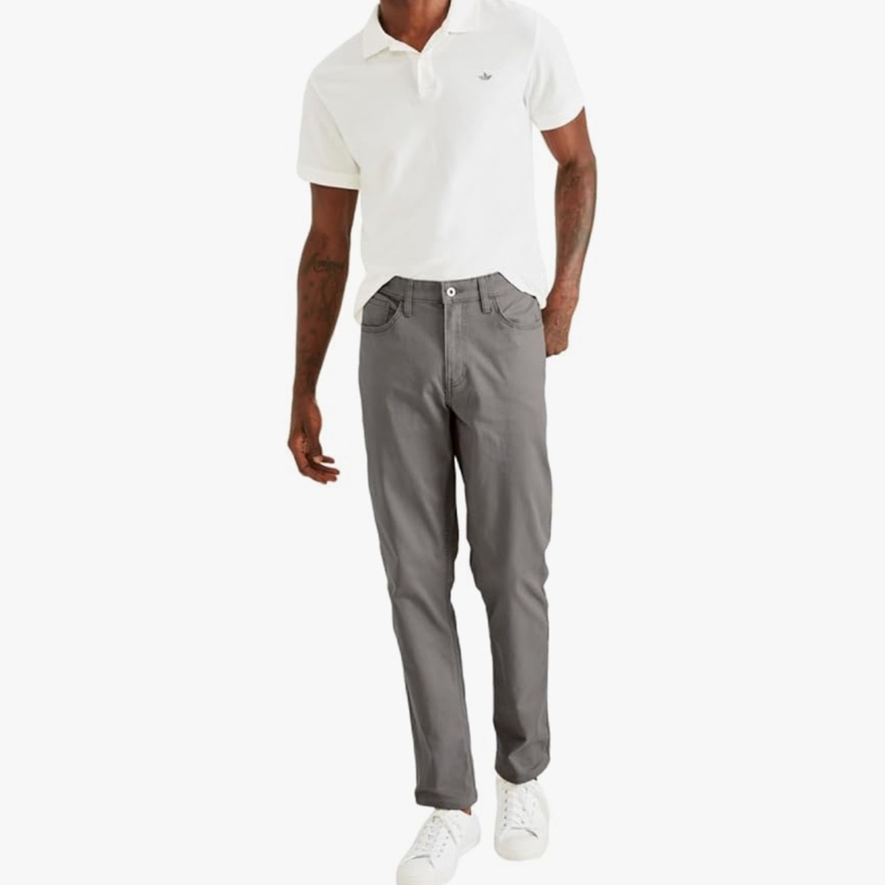 Dockers Men's Straight Fit Jean Cut All Seasons Tech Pants / Burma Gray